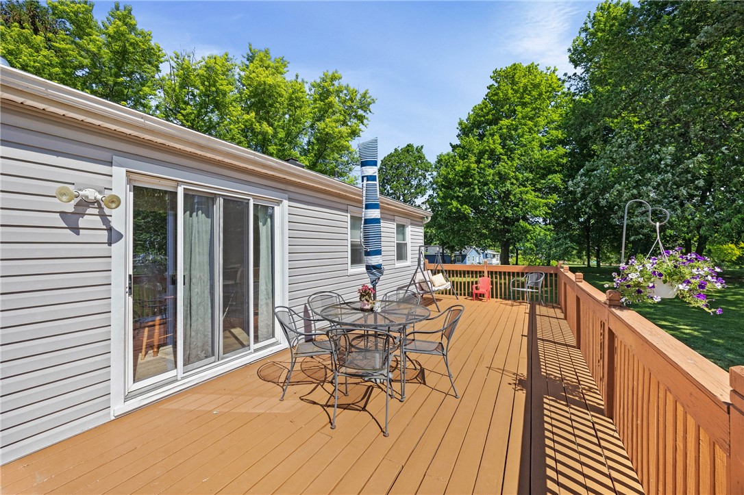 839 Crowley Road Farmington, NY 14425 - Photo 29 of 43 Freshly painted back deck