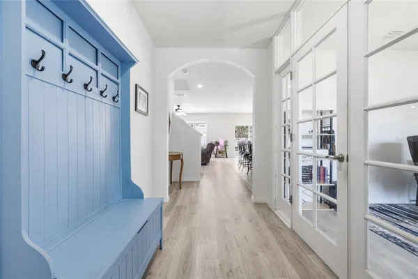 a view of a workspace with furniture