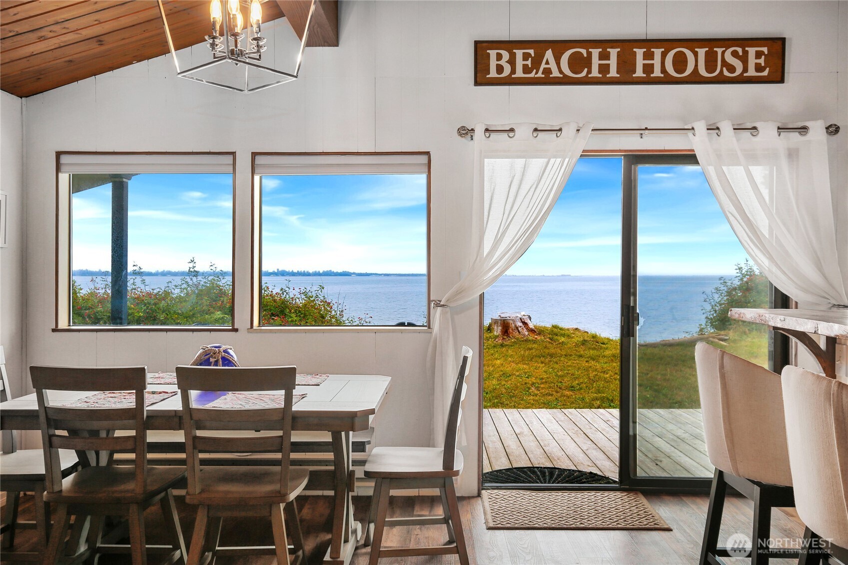 1968 State Route 105 Aberdeen, WA 98520 - Photo 10 of 39 a view of a dining room with furniture window and outside view