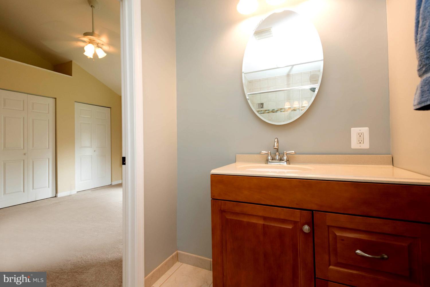 259 Harlem Road Pasadena, MD 21122 - Photo 22 of 30 Updated En Suite Master Bath with Designer Vanity
