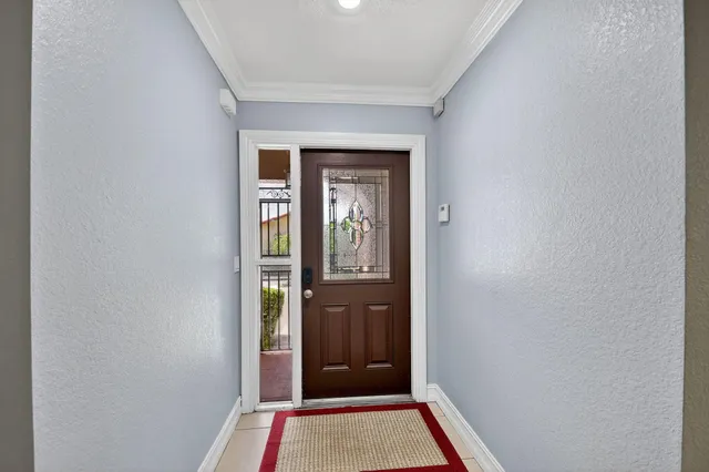a view of an entryway of a house