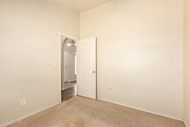 a view of an empty room