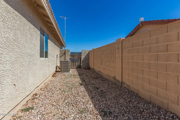 a house view with a backyard