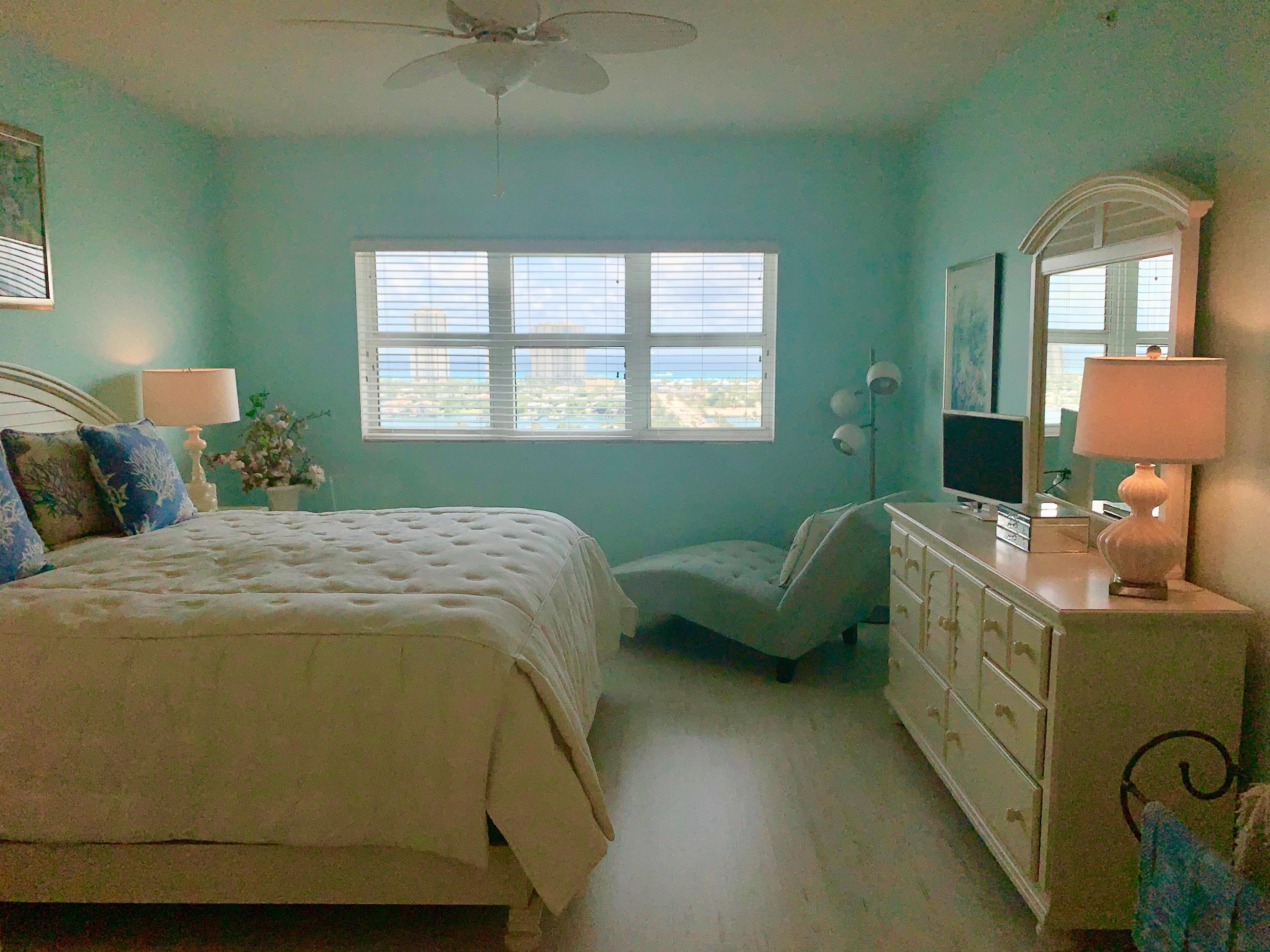 2640 Lake Shore Drive, Unit 2016 Riviera Beach, FL 33404 - Photo 19 of 50 MASTER BR PICTURE WINDOW VIEWS