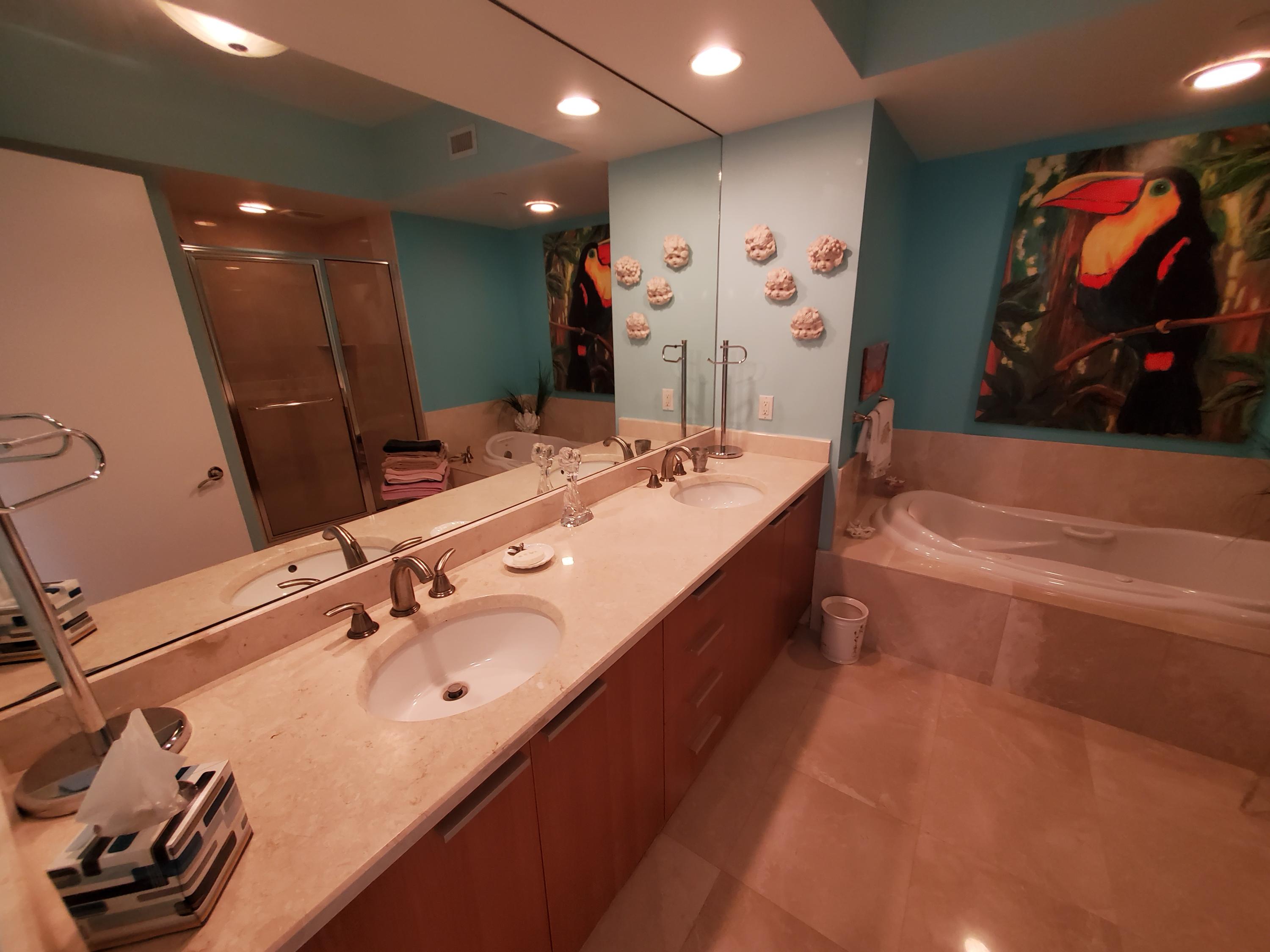 2640 Lake Shore Drive, Unit 2016 Riviera Beach, FL 33404 - Photo 21 of 50 MASTER BATH DUAL VANITIES