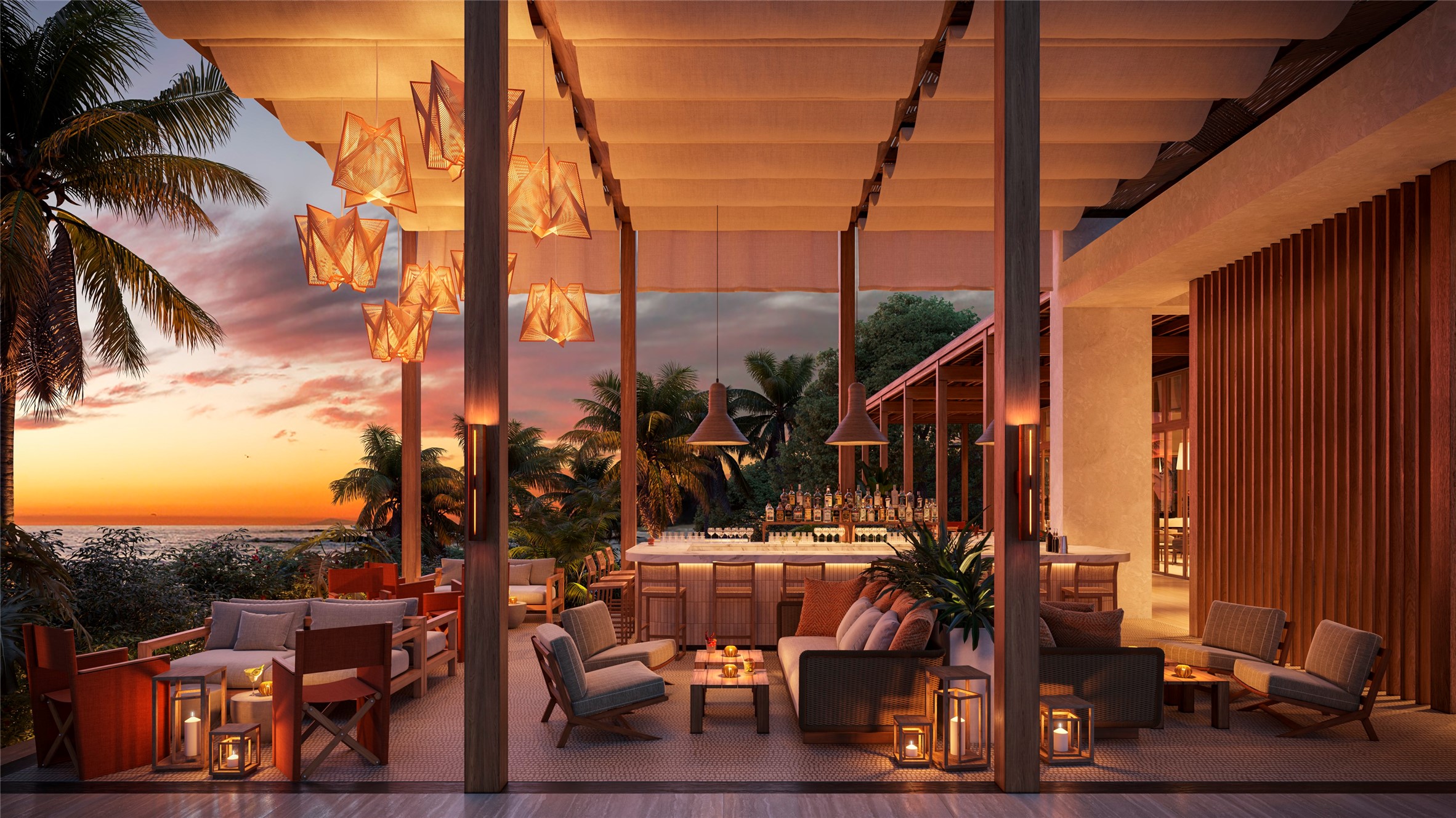 469 A Beach, Unit 701 undefined, undefined ky1-1 - Photo 11 of 17 Sunset Bar at Mandarin Oriental, Grand Cayman, where handcrafted cocktails meet panoramic Caribbean sunset views. Indoor-outdoor seating and a polished resort atmosphere create an elegant setting for private gatherings, evening service, and award-winning hospitality.