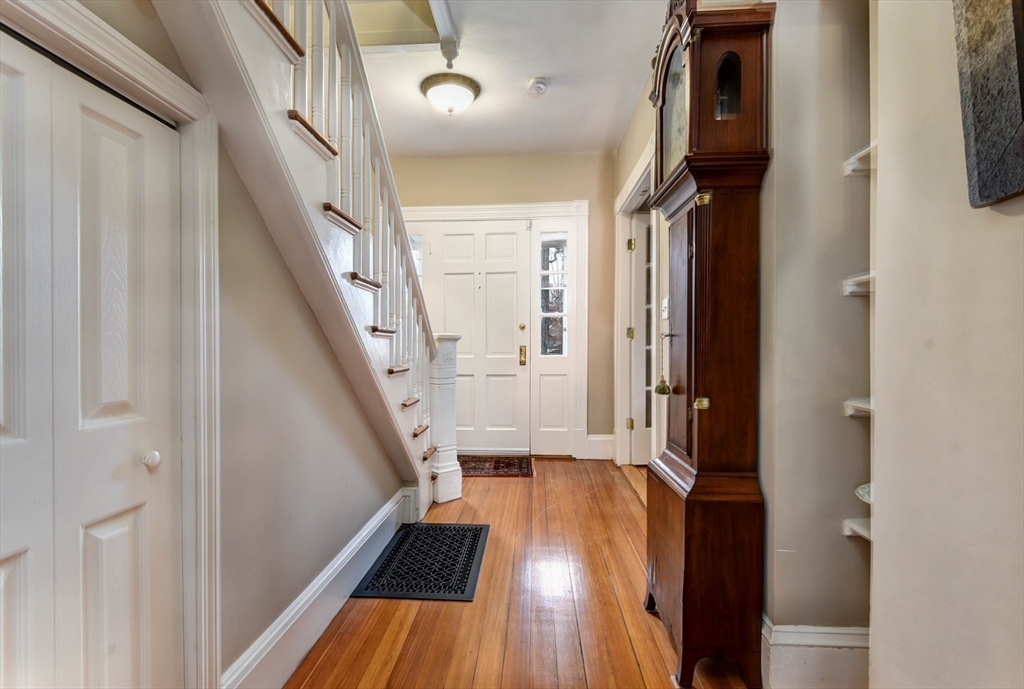 159 Warren Street Needham, MA 02492 - Photo 14 of 42 a view of entryway with wooden floor