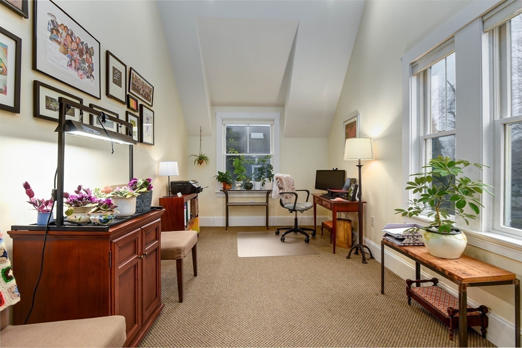 159 Warren Street Needham, MA 02492 - Photo 17 of 42 a living room with furniture and a potted plant