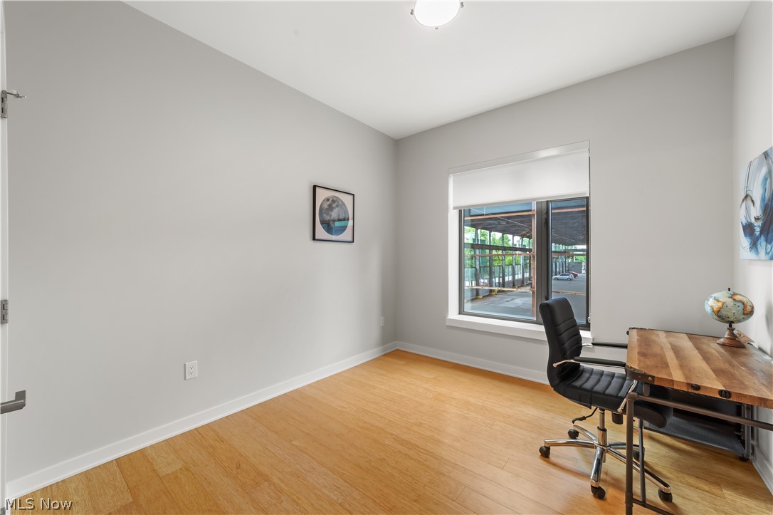 2044 Random Road, Unit 101 Cleveland, OH 44106 - Photo 25 of 44 Office/bedroom 2 with light hardwood / wood-style flooring