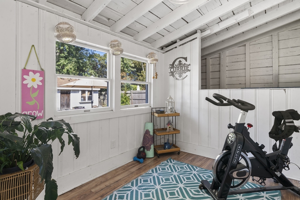 446 Ralph Talbot Street Weymouth, MA 02190 - Photo 20 of 28 a view of a room with gym equipment