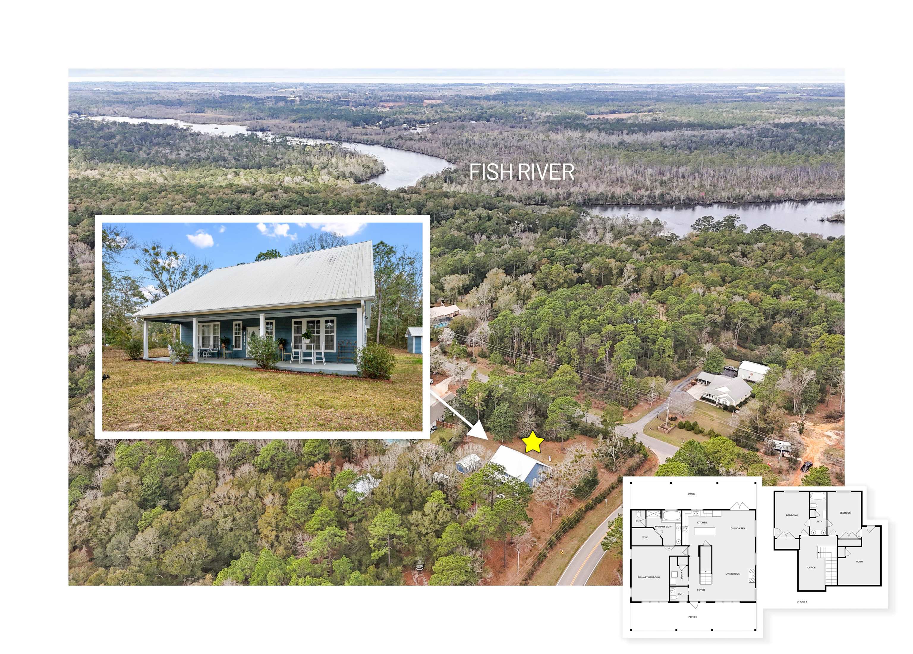 12846 Underwood Road Summerdale, AL 36580 - Photo 52 of 58 Aerial View