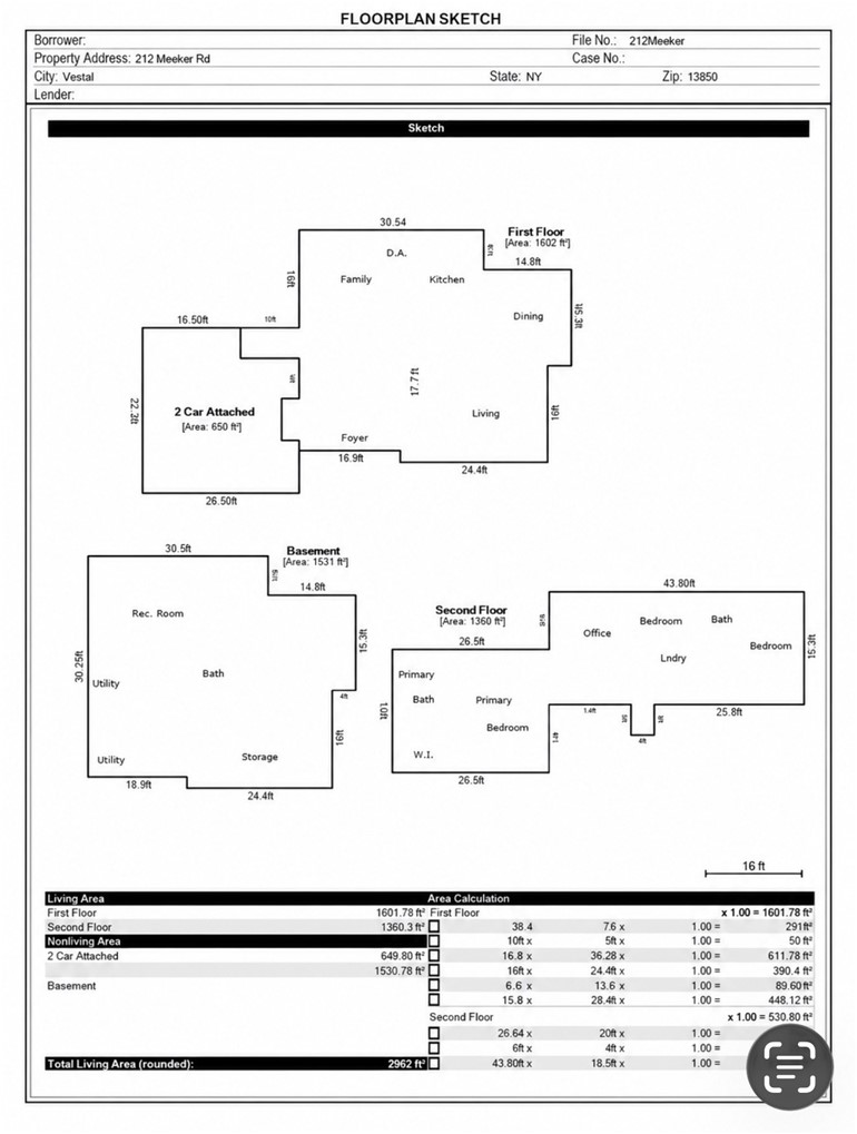212 Meeker Road Vestal, NY 13850 - Photo 35 of 35 Floor Plan