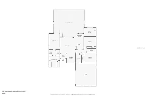 $469,900 | 821 Greenview Drive, Apollo Beach, FL 33572
