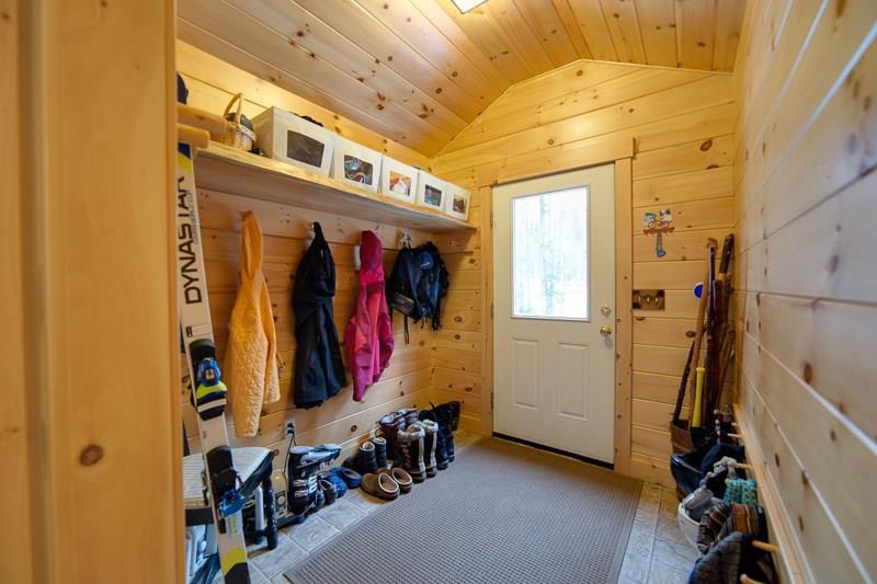 72 Tilson Burke Road Bethel, ME 04217 - Photo 5 of 25 Mudroom with custom live edge shelf,...