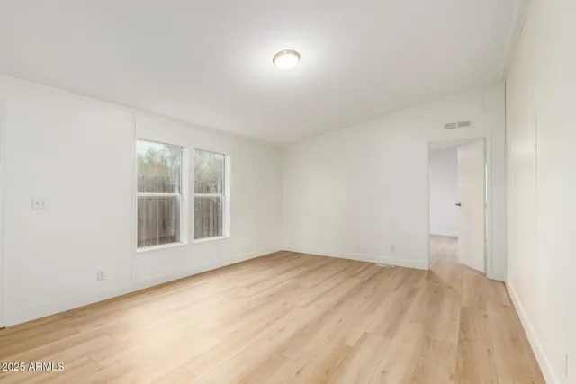 wooden floor in a room