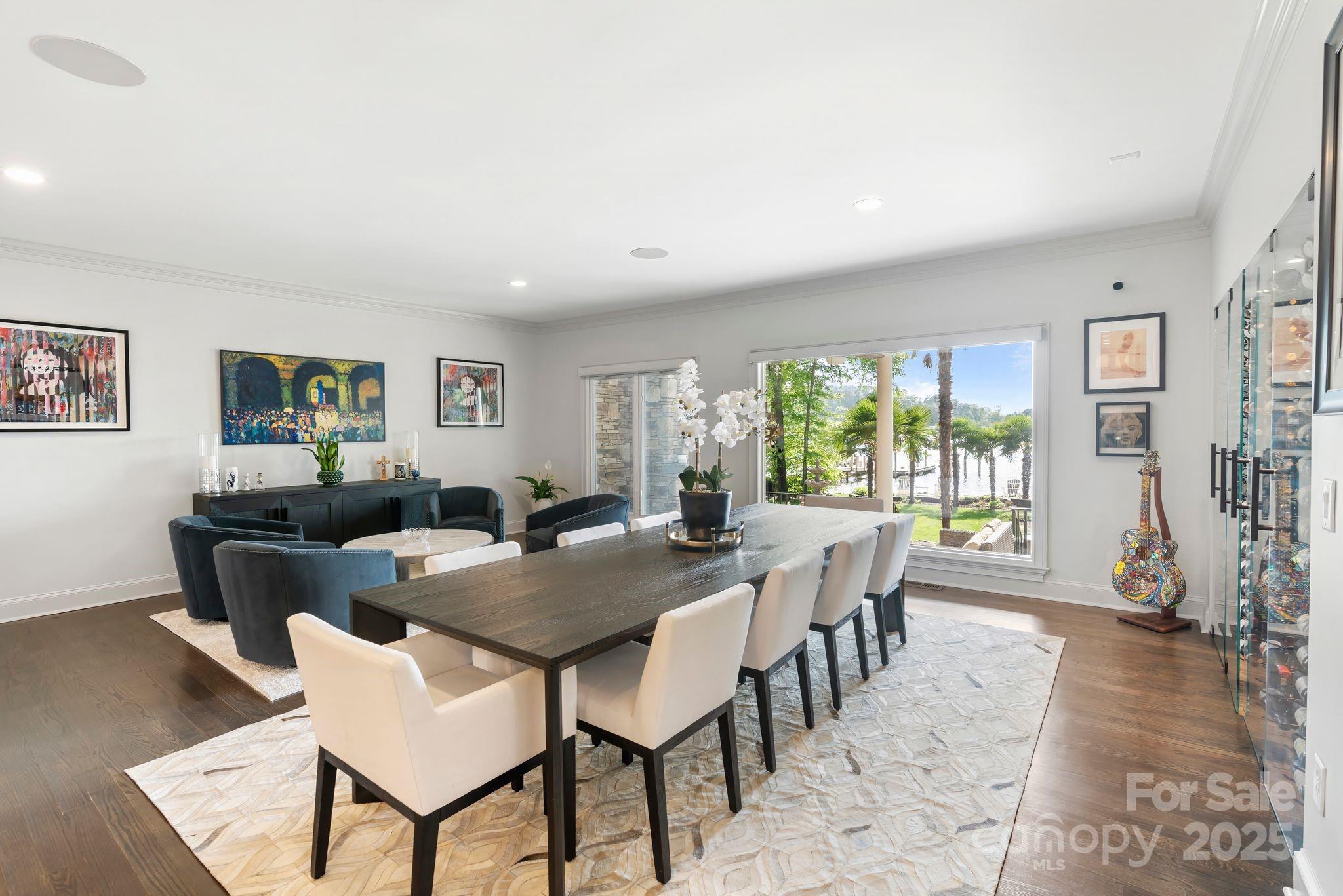 17819 John Connor Road Cornelius, NC 28031 - Photo 14 of 48 a view of a dining room with furniture window and wooden floor