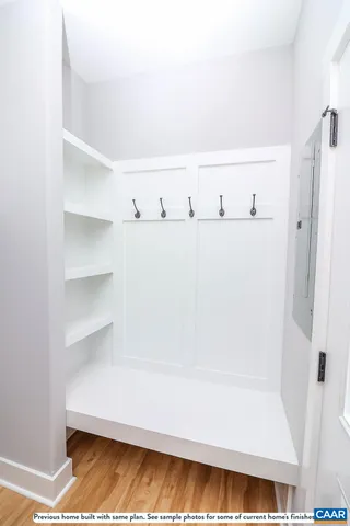 a view of a closet area