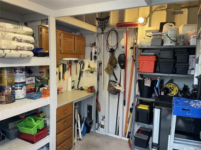 a view of storage and utility area