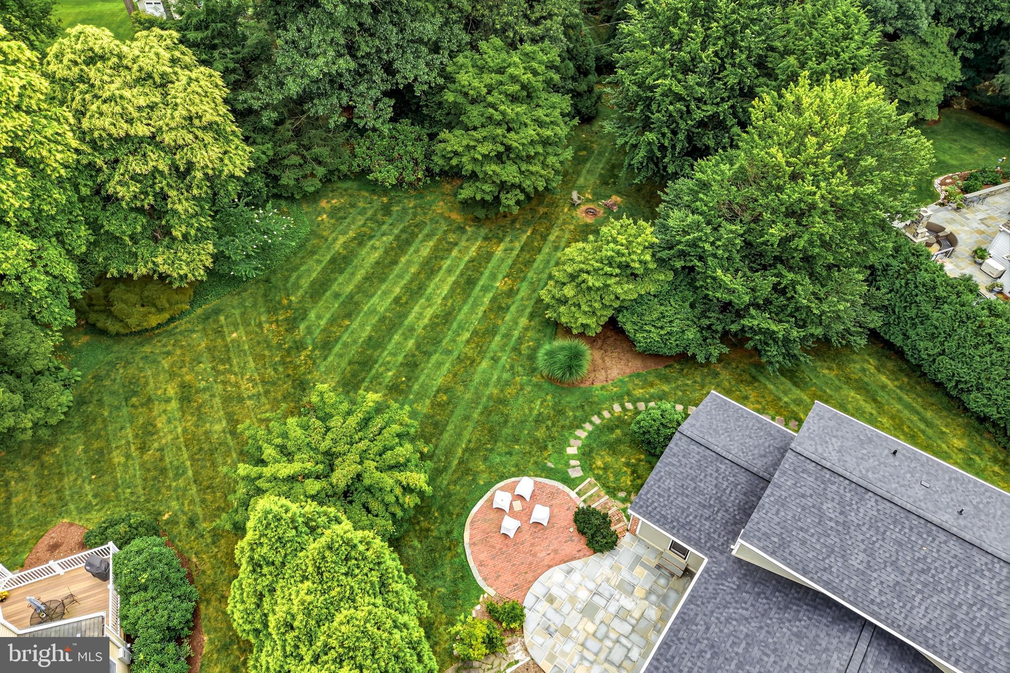 749 Bair Road Berwyn, PA 19312 - Photo 80 of 86 aerial view of .76 acre lot