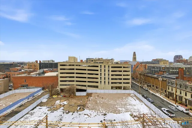 a view of a terrace with furniture