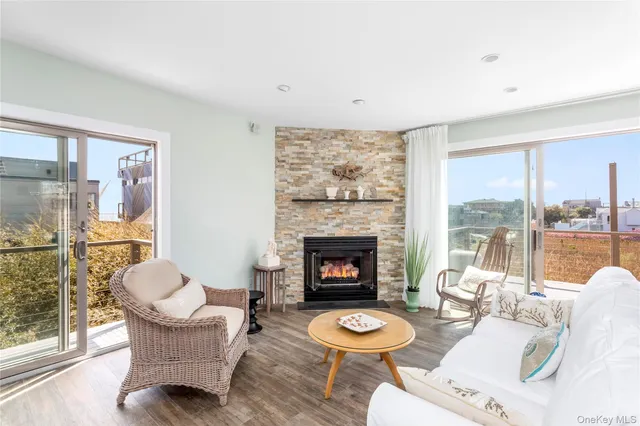 a view of a house with lounge chair