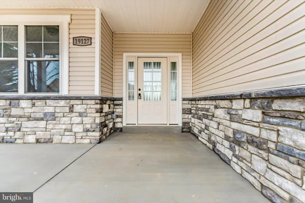 front view of a house with a garage