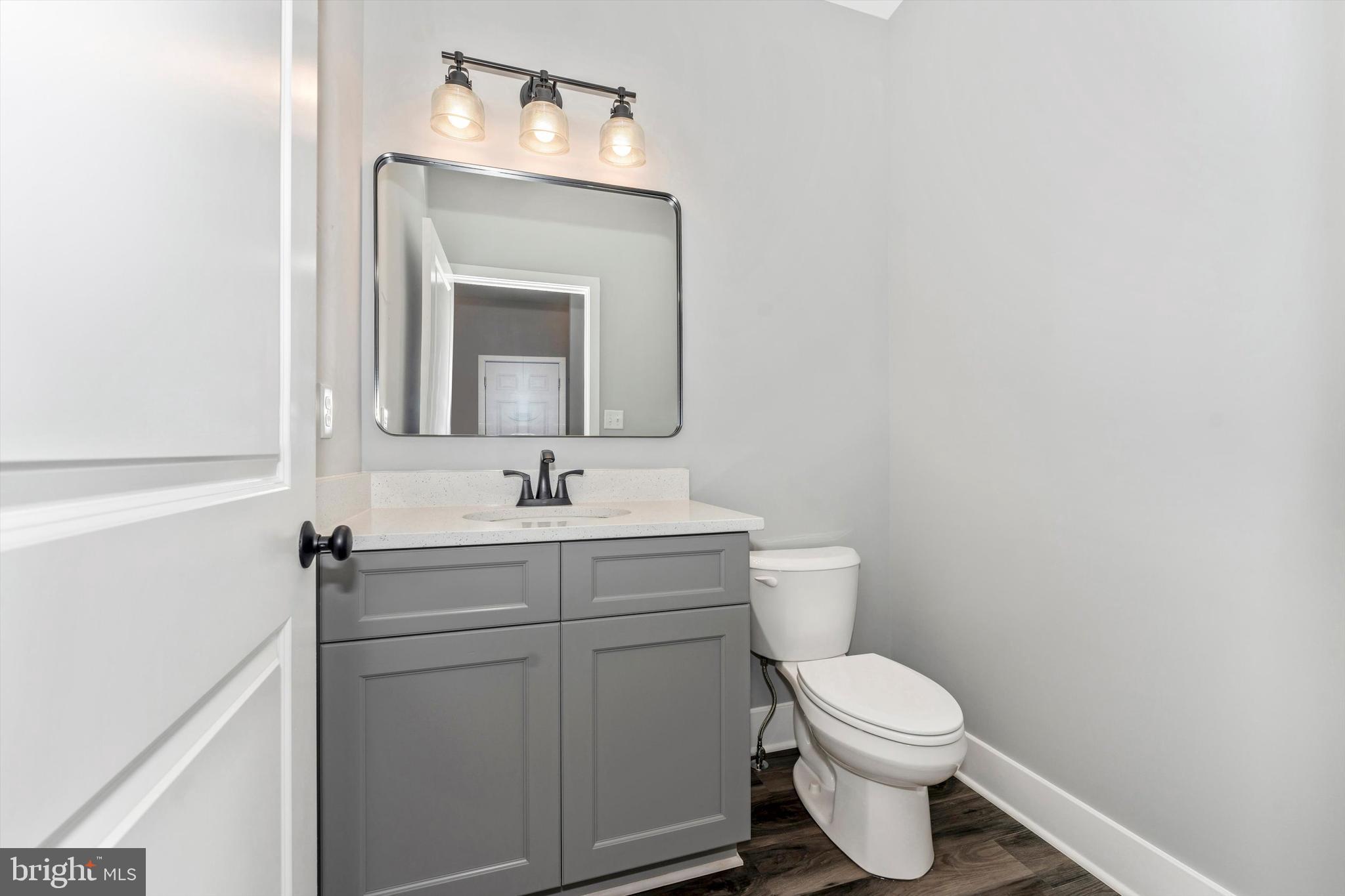 7792 Fairplay Road Fairplay, MD 21733 - Photo 25 of 45 a bathroom with a toilet a sink and mirror