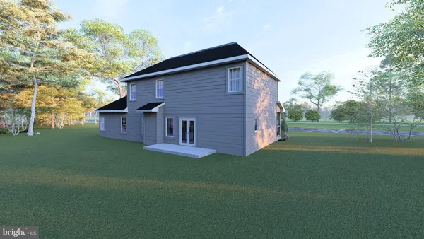 a view of a house with backyard