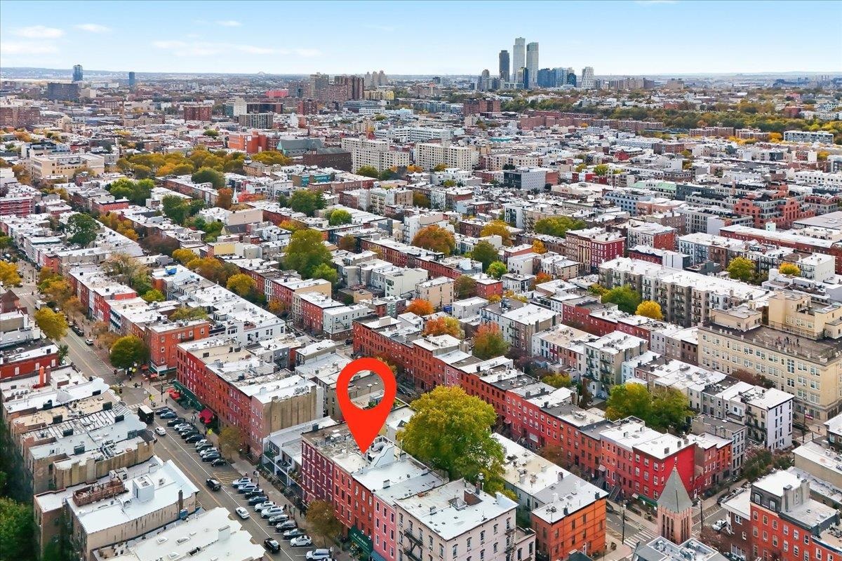 826 Washington Street, Unit 2 Hoboken, NJ 07030 - Photo 41 of 42 an aerial view of a city with lots of residential buildings