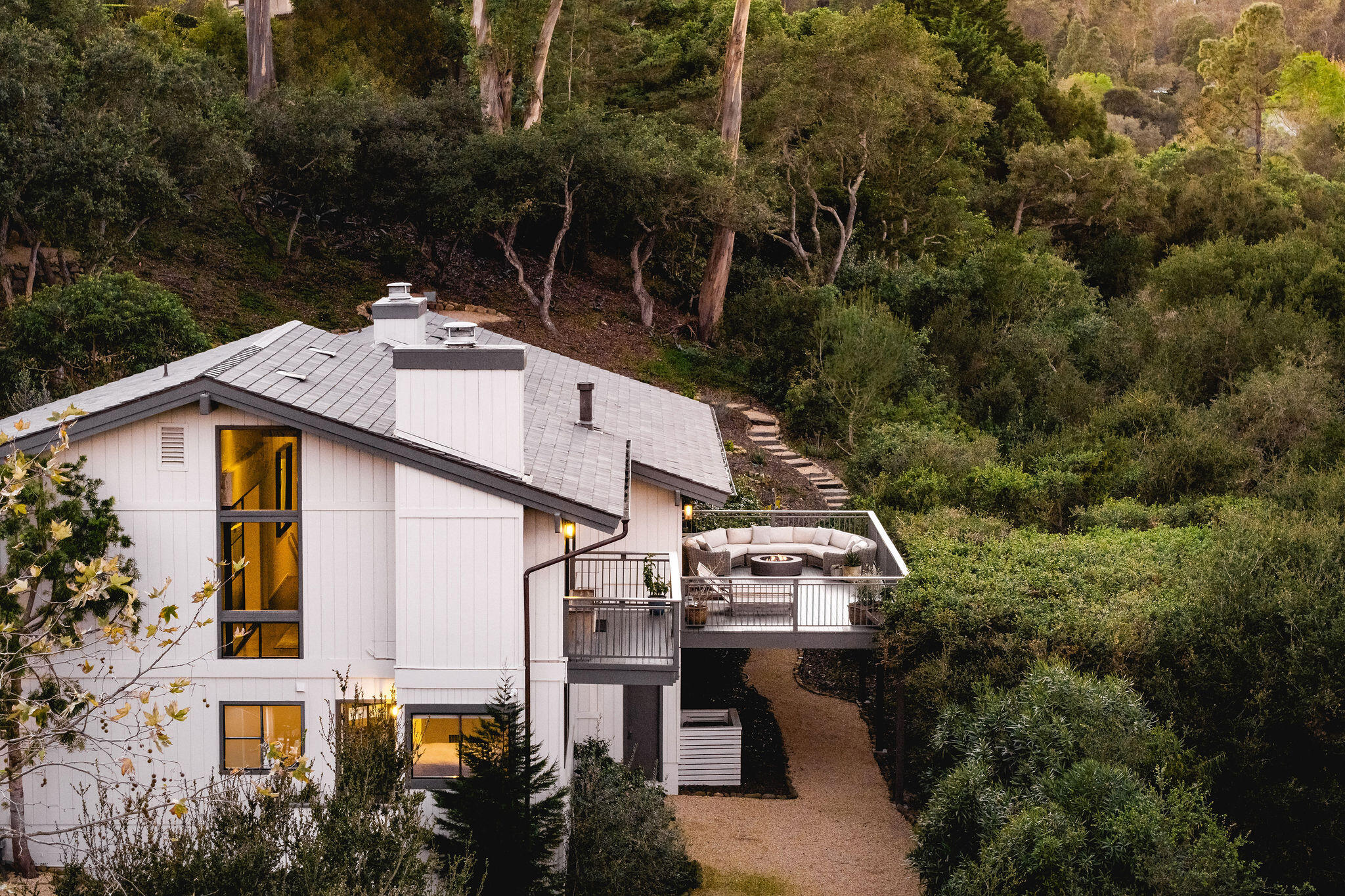 395 Woodley Road Montecito, CA 93108 - Photo 28 of 30 an aerial view of a house with a yard
