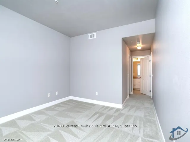 a view of an empty room