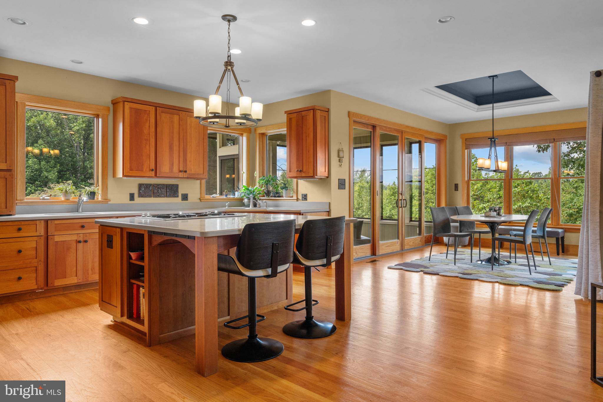 210 Grandview Road Washington, VA 22747 - Photo 12 of 62 a kitchen with stainless steel appliances granite countertop a stove and a large window