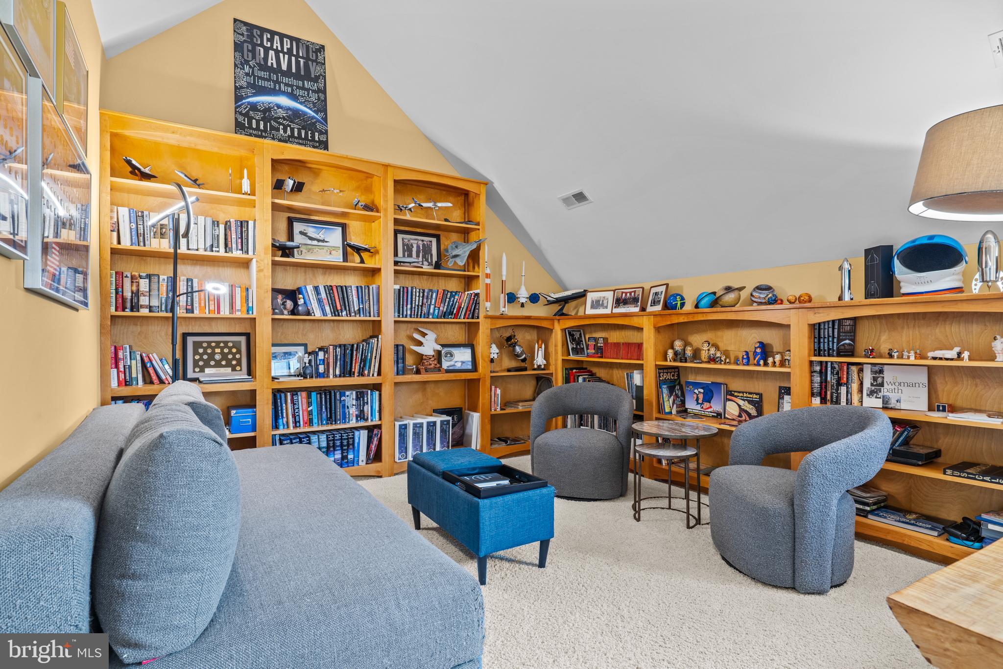 210 Grandview Road Washington, VA 22747 - Photo 27 of 62 a reading room with furniture and a book shelf