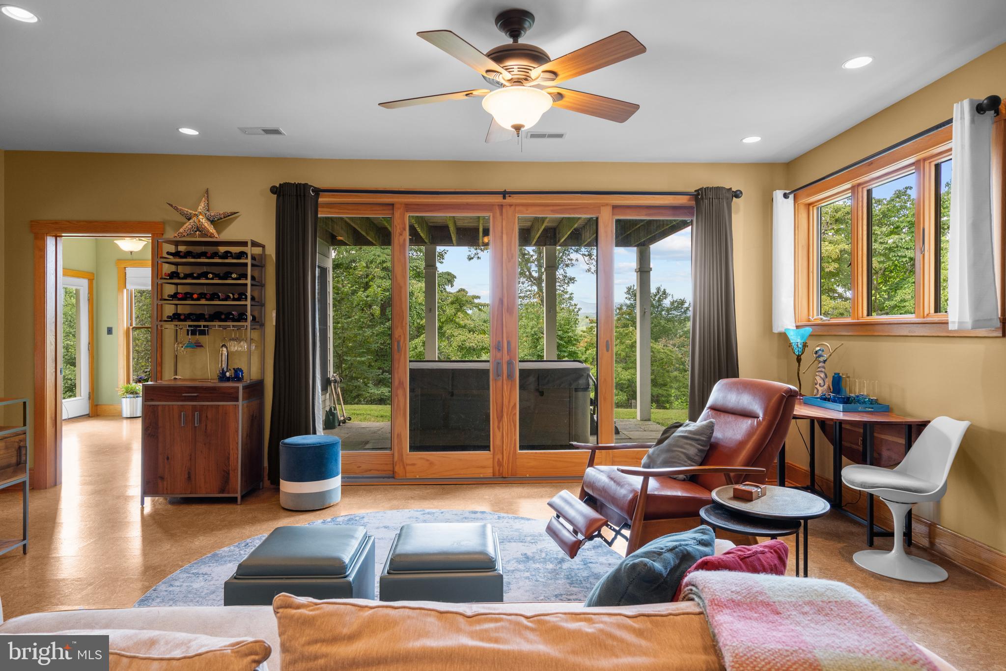 210 Grandview Road Washington, VA 22747 - Photo 28 of 62 a living room with furniture and a large window