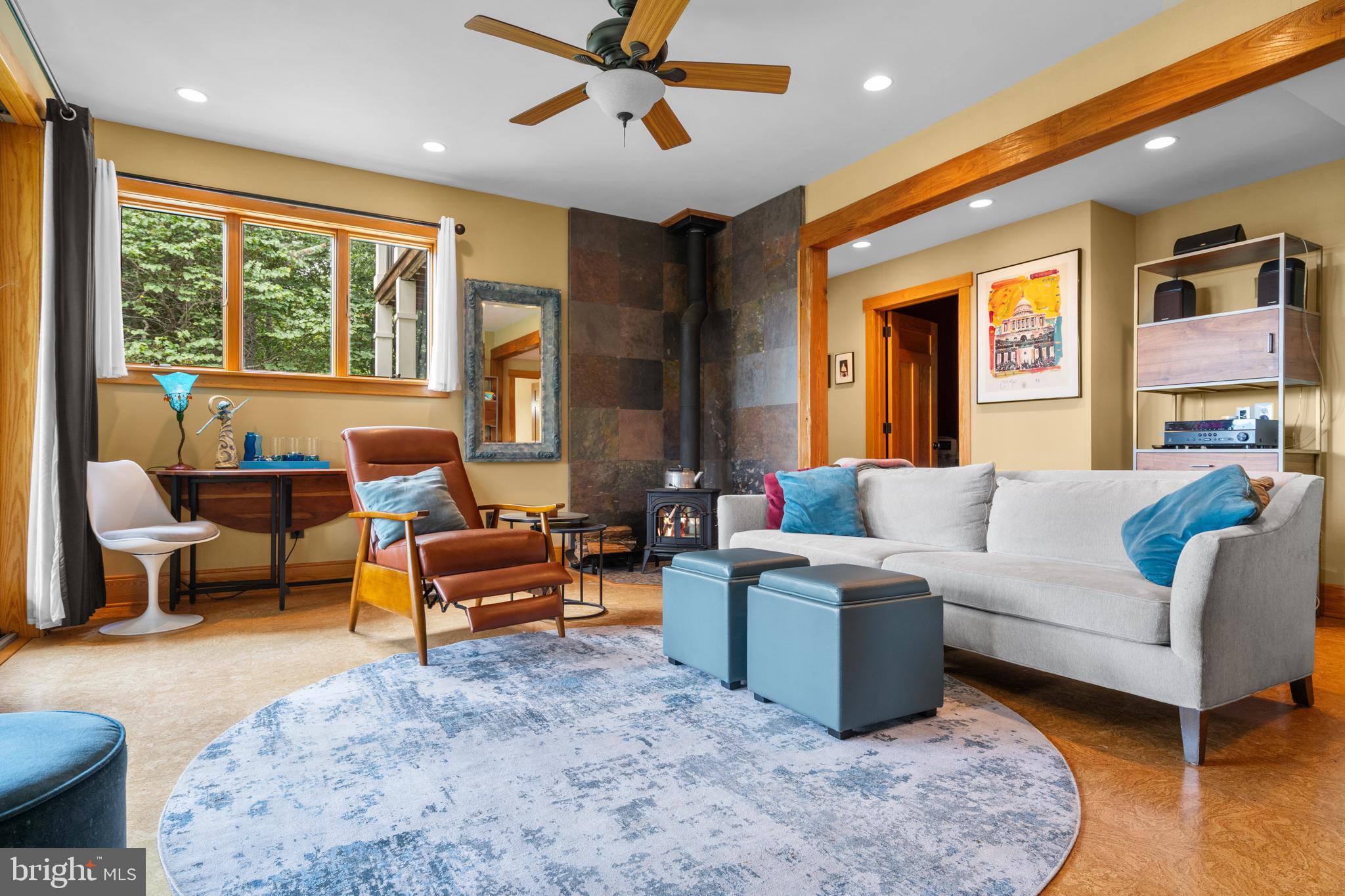 210 Grandview Road Washington, VA 22747 - Photo 29 of 62 a living room with furniture and a large window