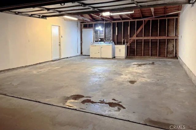 a view of storage and utility room