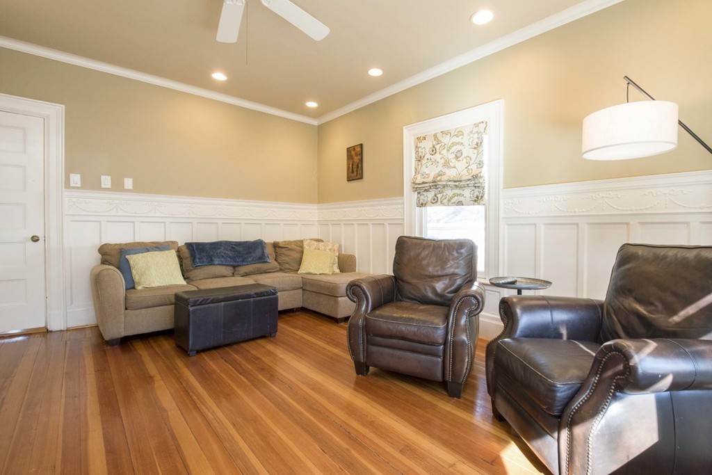 155 Eastbourne Road Newton, MA 02459 - Photo 8 of 25 a living room with furniture and a wooden floor
