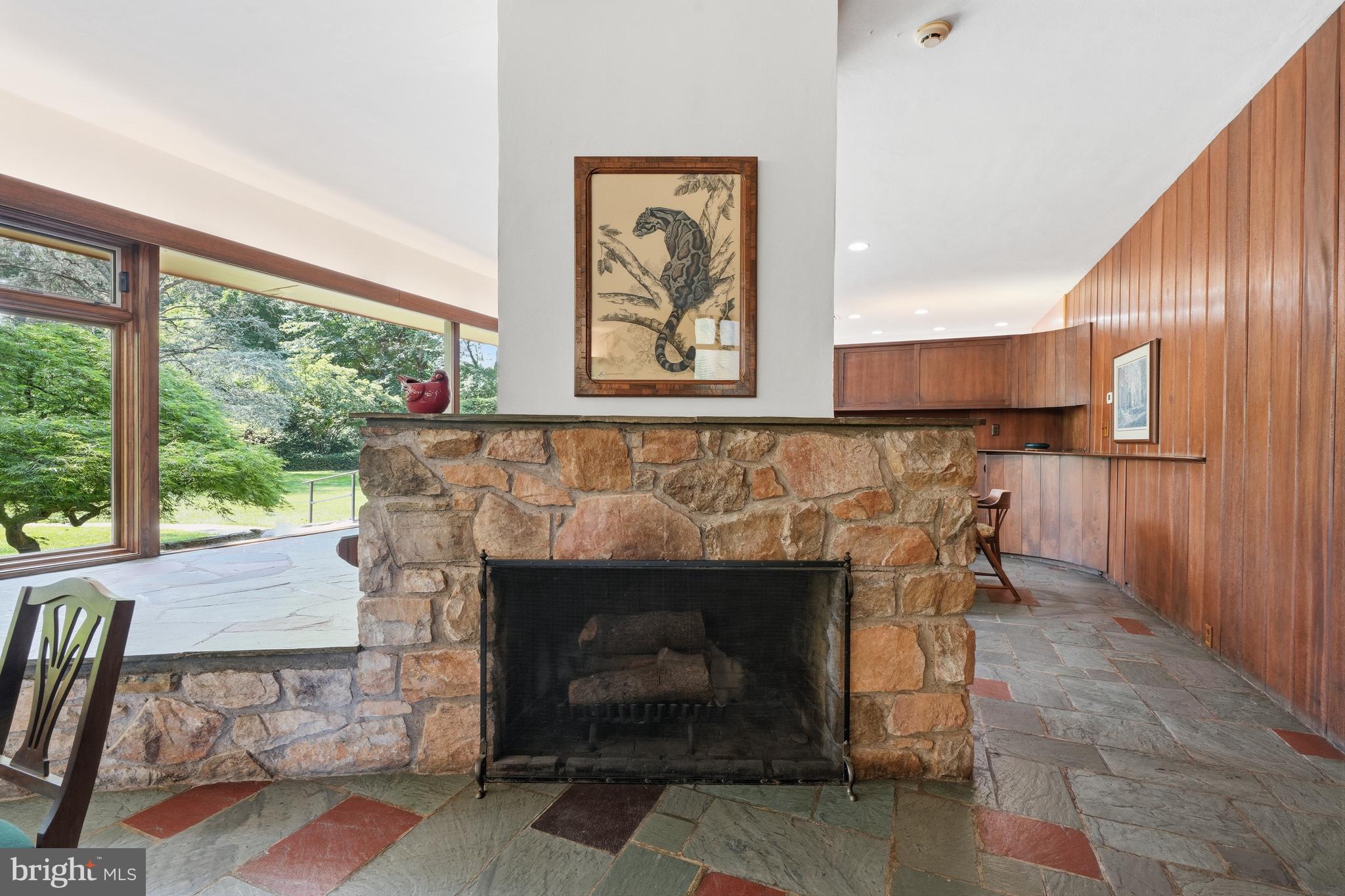 775 River Road Yardley, PA 19067 - Photo 21 of 75 Gorgeous stone, wood-burning fireplace