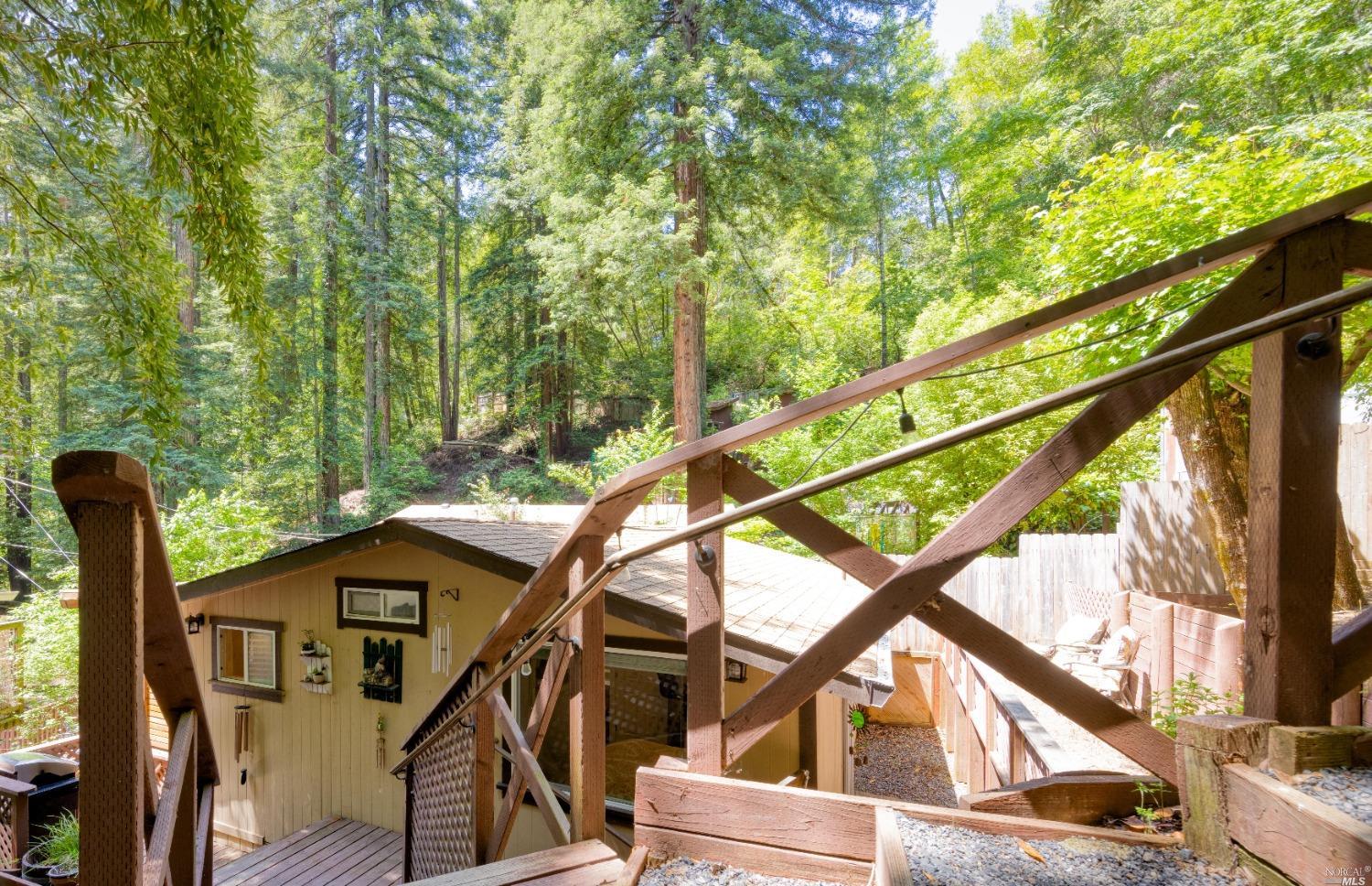 15246 Rio Nido Road Guerneville, CA 95446 - Photo 1 of 1 a house view with a outdoor space