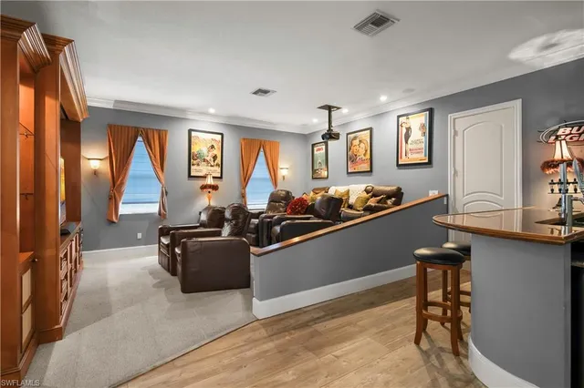 a room with furniture and a window