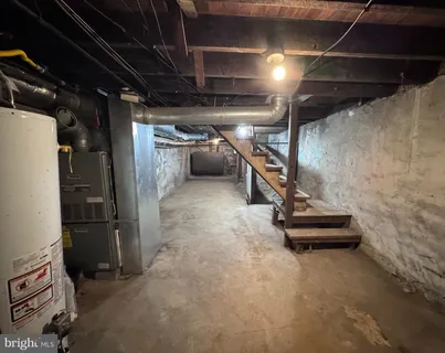 a view of storage and utility room