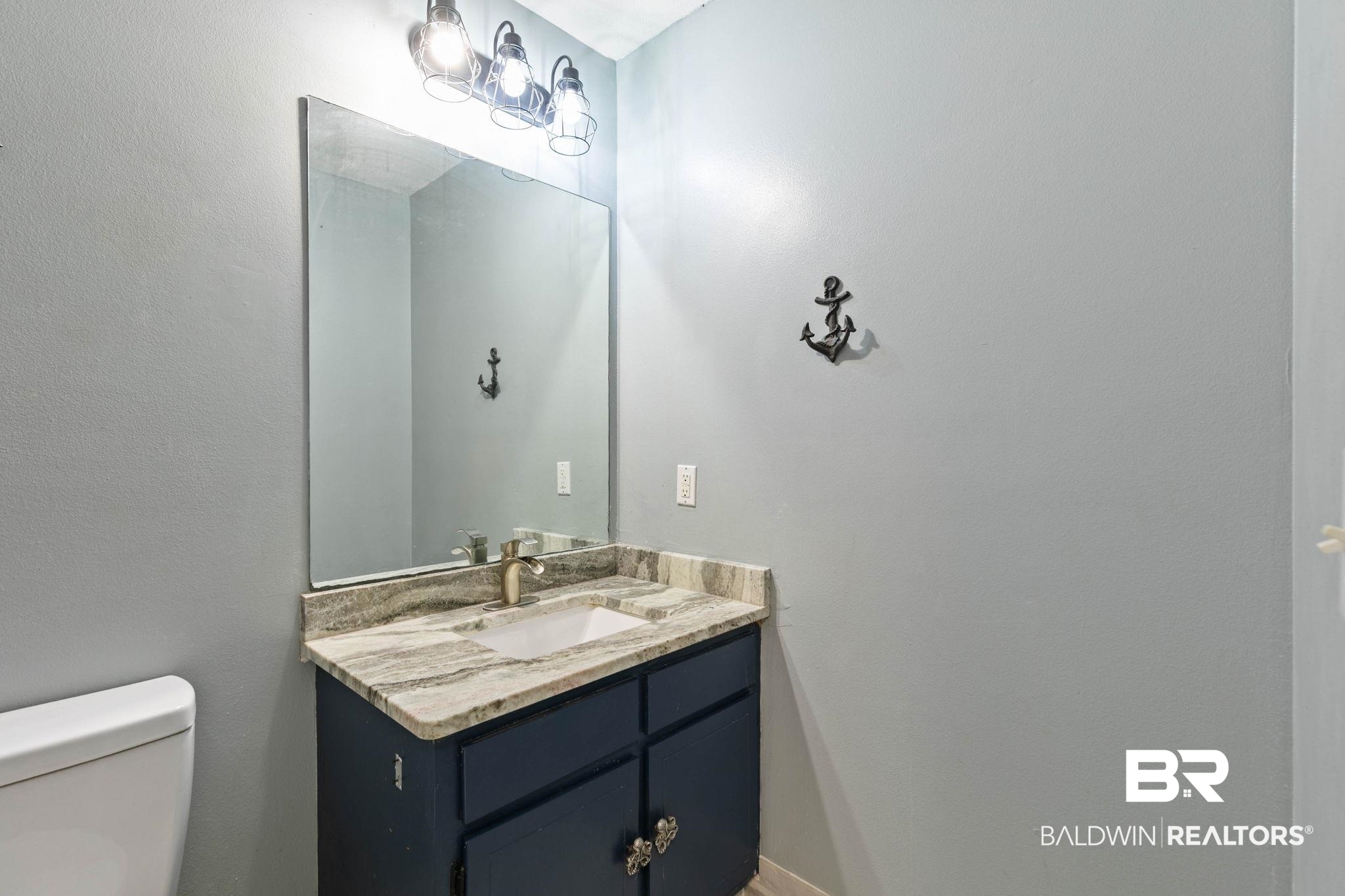 17366 Old Brady Road Bay Minette, AL 36507 - Photo 26 of 43 Bathroom featuring vanity and a textured wall