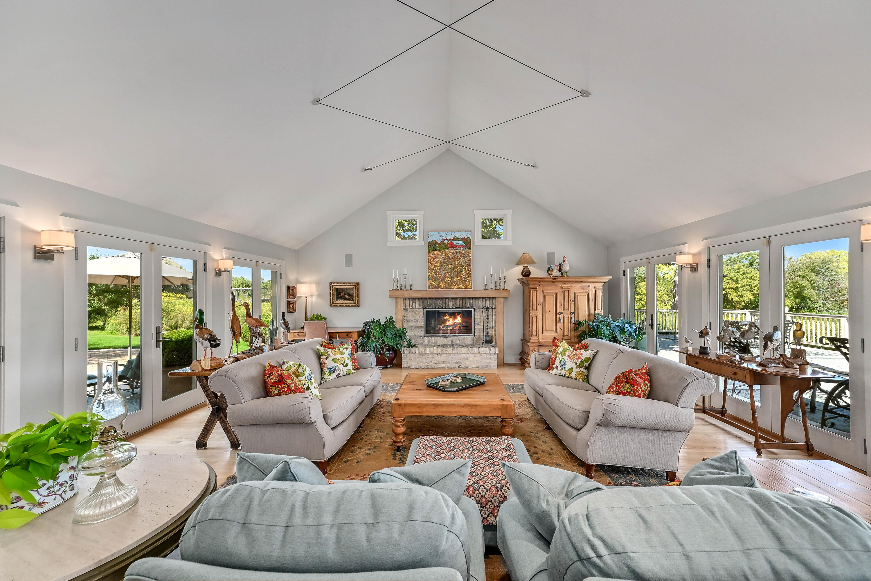 3200 West Bonniwell Road Mequon, WI 53097 - Photo 12 of 77 Great room, surrounded by Marvin doors.