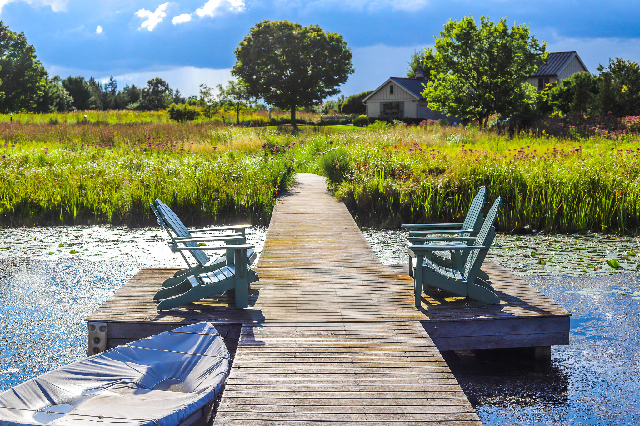3200 West Bonniwell Road Mequon, WI 53097 - Photo 45 of 77 Take the dinghy out for a toodle around the wetland!