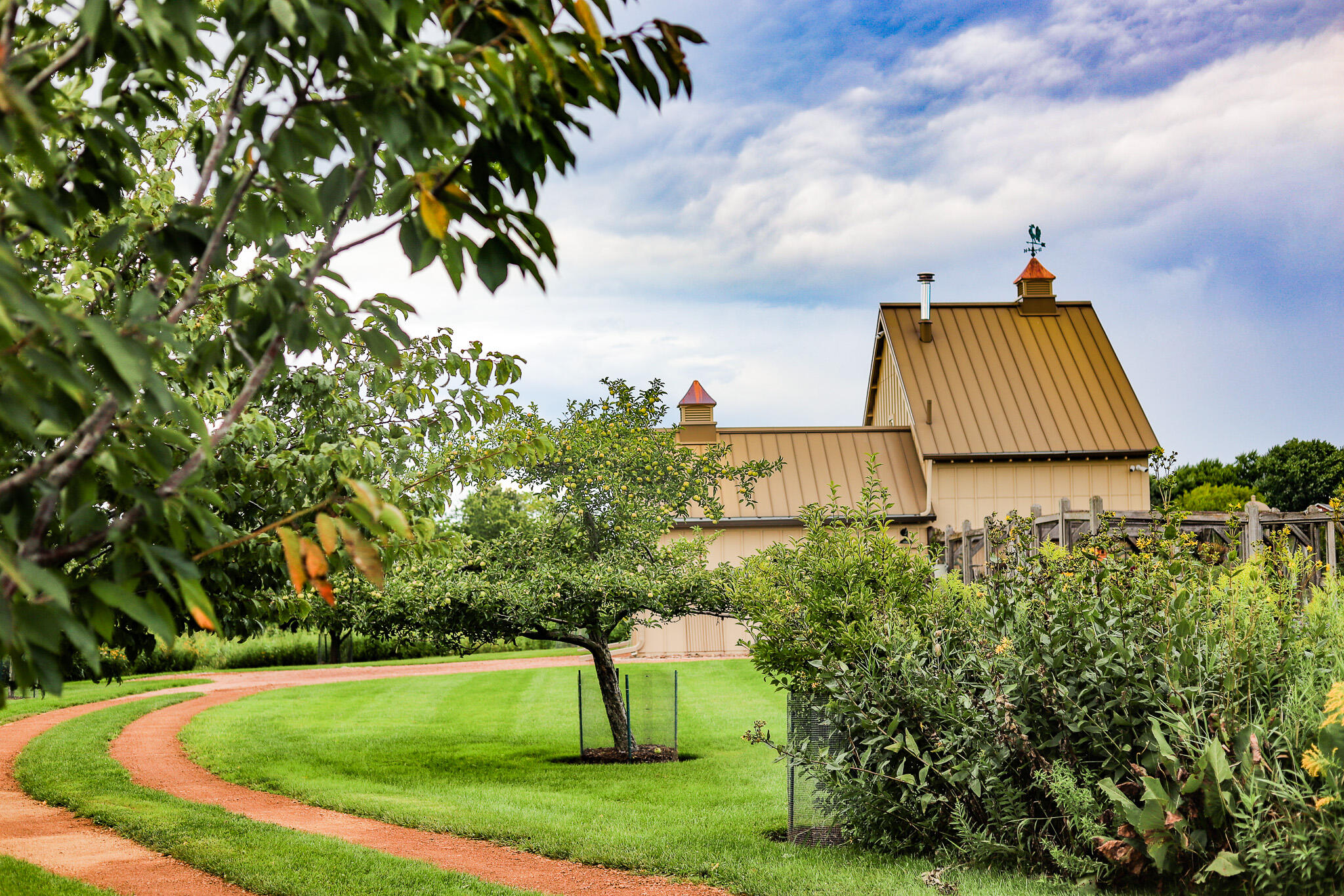 3200 West Bonniwell Road Mequon, WI 53097 - Photo 68 of 77 Rear driveway leads to gardens, trees and barn.