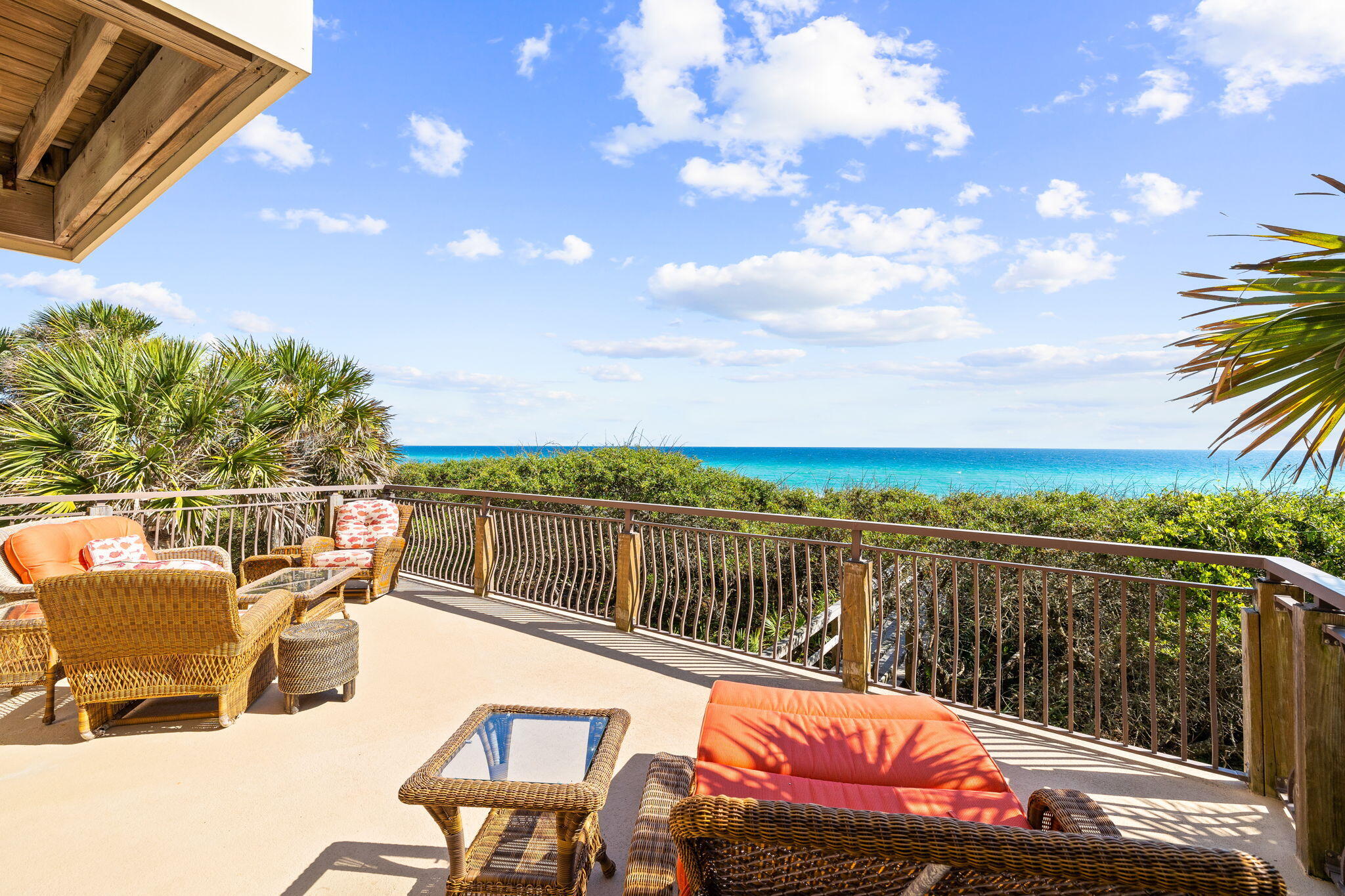 24 Bramble Grove Place Santa Rosa Beach, FL 32459 - Photo 29 of 89 a view of a chairs and table on the terrace