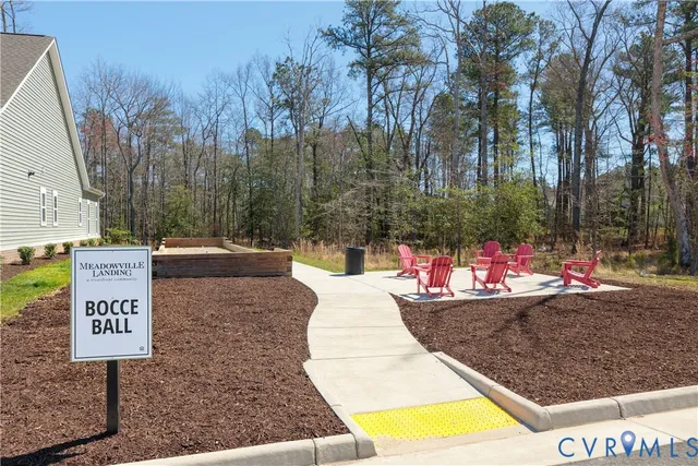a view of a backyard with a patio