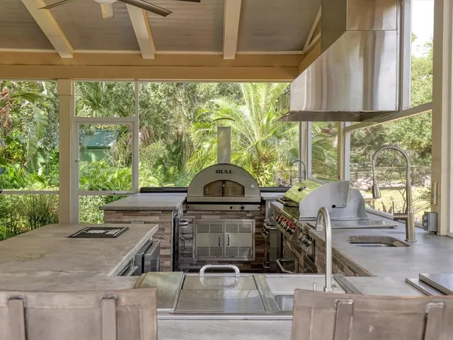 a view of a house with a backyard