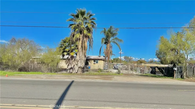 a view of street with houses
