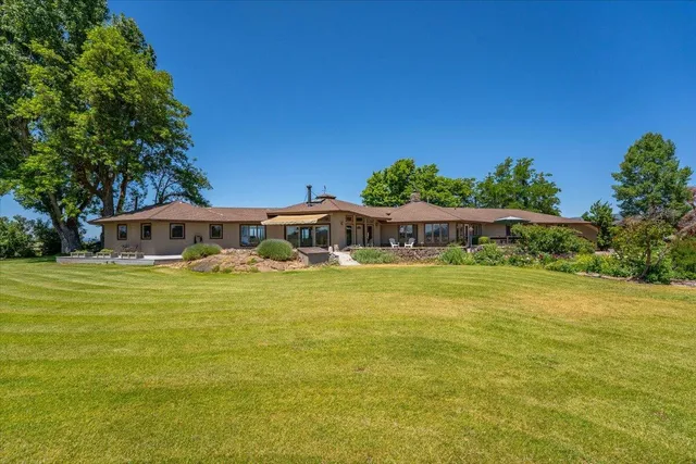 a view of a lake with a mountain in the background